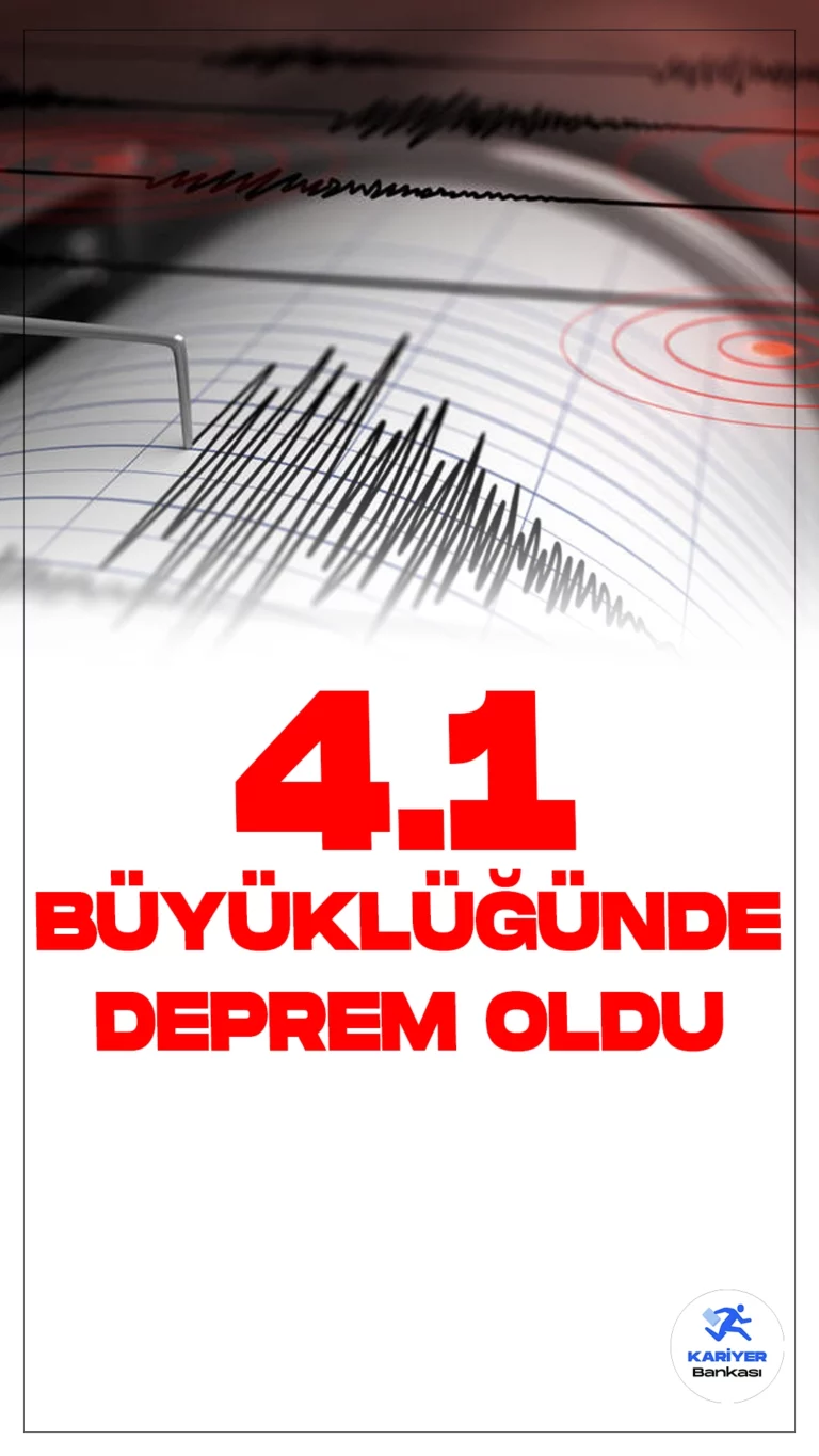 Akdeniz'de 4.1 Büyüklüğünde Deprem Oldu.İçişleri Bakanlığı Afet ve Acil Durum Yönetimi Başkanlığı sayfası üzerinden yayımlanan verilerde, Akdeniz'de 4.1 büyüklüğünde deprem meydana geldiği aktarıldı.