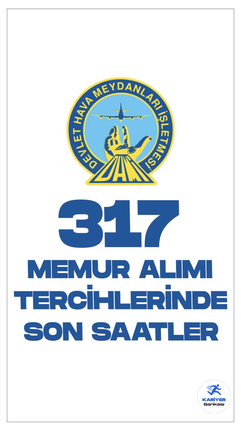 Devlet Hava Meydanları İşletmesi (DHMİ) 317 Memur Alımı Tercihlerinde Son Saatlere Girildi.KPSS 2023/2 tercih kılavuzunun yayımlanmasıyla, memur alımı tercihleri 20 Aralık itibarıyla başladı. DHMİ memur alımı için tercihlerde son saatlere girildi.