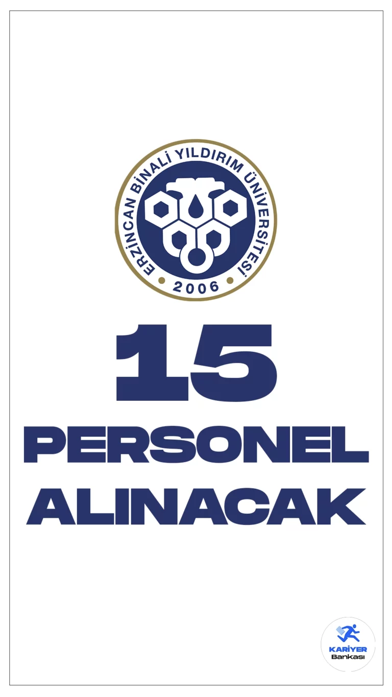 EBYÜ 15 Personel Alımı Yapacak.Erzincan Binali Yıldırım Üniversitesi (EBYÜ) personel alımı yapacağını duyurdu. İlgili alım duyurusunda, Erzincan Binali Yıldırım Üniversitesine büro personeli, koruma ve güvenlik görevlisi, destek personeli ünvanlarında sözleşmeli personel alımı yapılacağı aktarılırken, başvuruların bugün(18 aralık) itibarıyla başladığı kaydedildi.