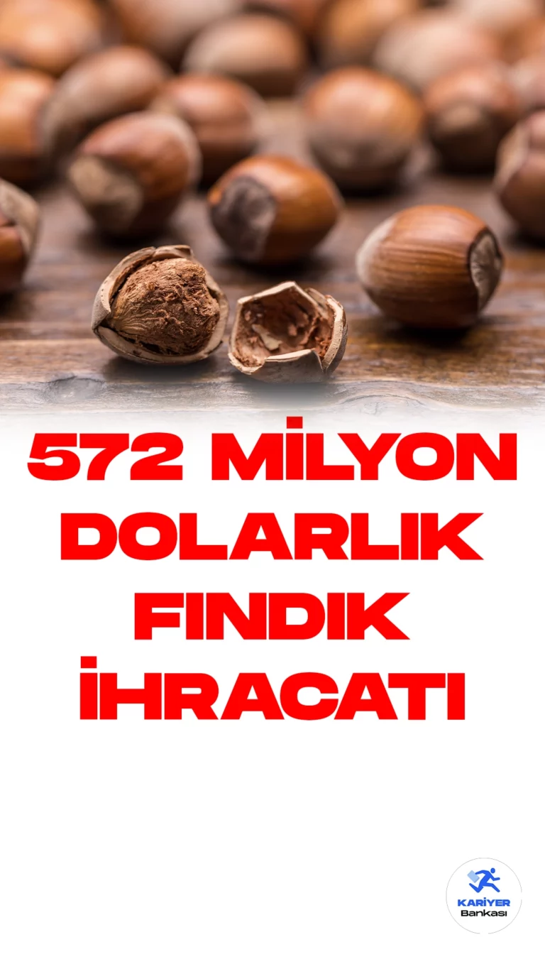 2023-2024 Fındık İhracat Sezonunda 572 Milyon Dolar Gelir Elde Edildi.Türkiye, Karadeniz Fındık ve Mamulleri İhracatçıları Birliği tarafından duyurulan verilere göre, 2023-2024 fındık ihracat sezonunun ilk üç aylık döneminde 572 milyon doların üzerinde gelir elde etti.