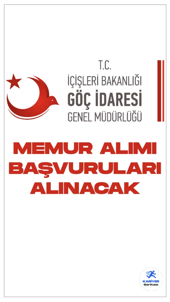 İçişleri Bakanlığı Göç İdaresi Başkanlığı 76 Memur Alımı Başvuruları Alınacak.Resmi Gazete’de yayımlanan duyuruda, Göç İdaresi Başkanlığına sınavla memur alımı yapılacağı aktarılırken, başvuruların bugün( 19 Aralık) itibarıyla başladığı kaydedildi. Başvuru yapacak adayların belirtilen şartları sağlaması gerekmektedir. İşte şartlar ve başvuru sayfası..