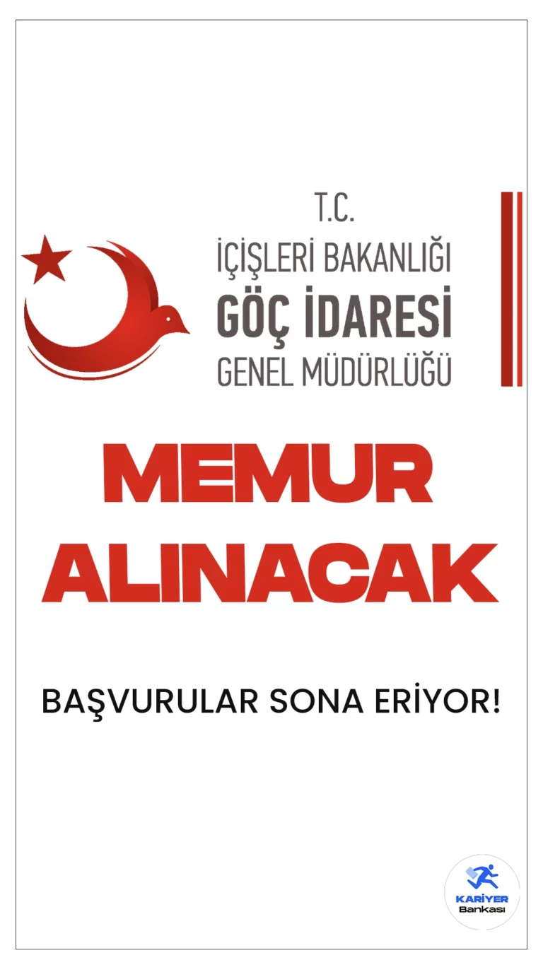 İçişleri Bakanlığı Göç İdaresi Başkanlığı 76 Memur Alımı Başvuruları Sona Eriyor.Resmi Gazete’de yayımlanan duyuruda, Göç İdaresi Başkanlığı sınavla memur alımı yapılacağı aktarıldı.Başvurular bugün (28 Aralık 2023) sona erecek. Başvuru yapacak adayların genel ve özel şartları sağlaması gerekmektedir.