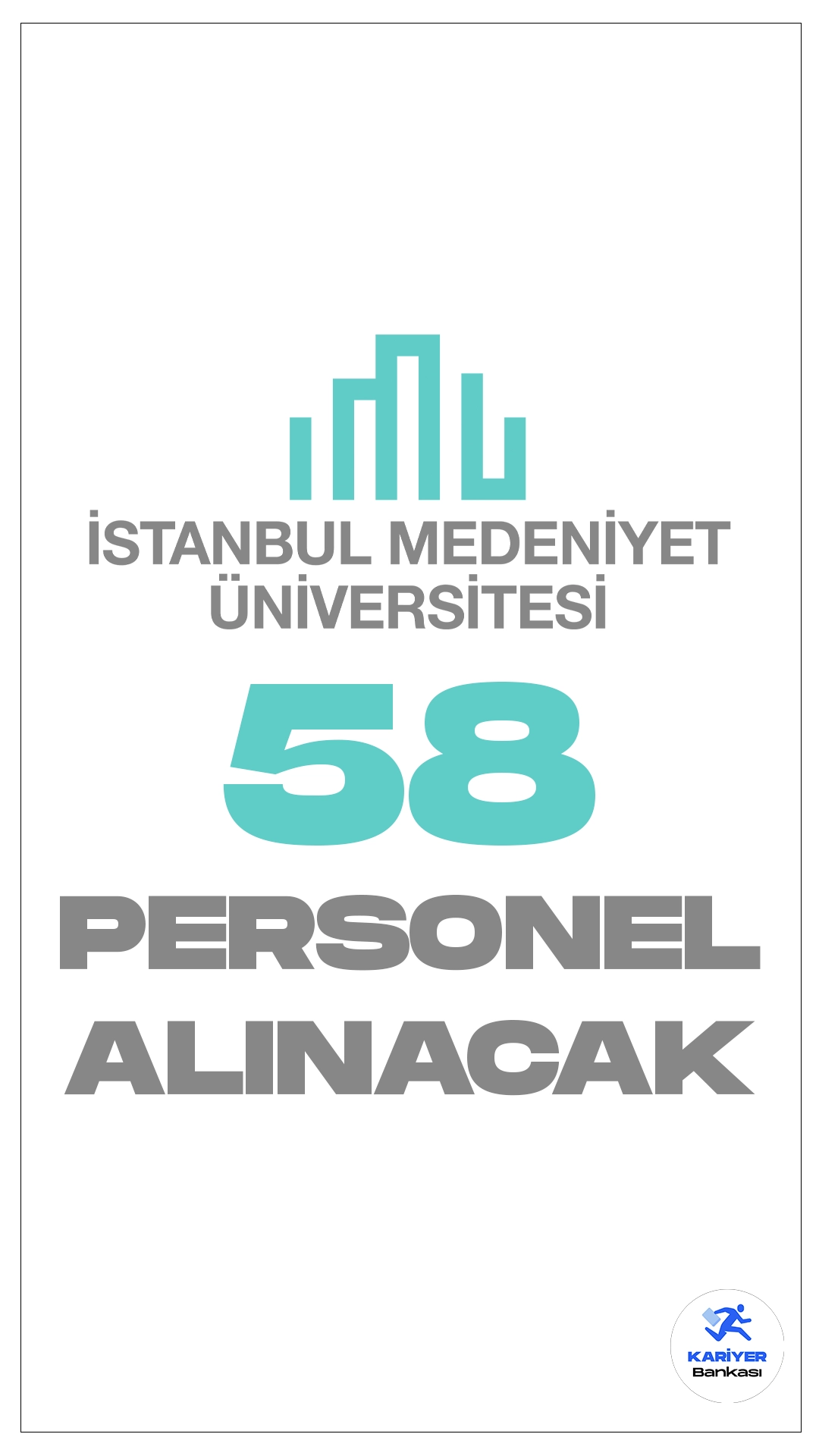 İstanbul Medeniyet Üniversitesi 58 Personel Alımı Başvuruları Sürüyor.Cumhurbaşkanlığı Strateji ve Bütçe Başkanlığı Kamu ilan sitesinde yayımlanan duyuruya göre, İstanbul Medeniyet Üniversitesi büro personeli, destek personeli(şoför), kütüphaneci, destek personeli, sağlık teknikeri, mühendis ve teknisyen pozisyonları için sözleşmeli personel alacak. Başvurular 14 Aralık 2023 tarihinde sona erecek. İşte şartlar ve kontenjanlar...