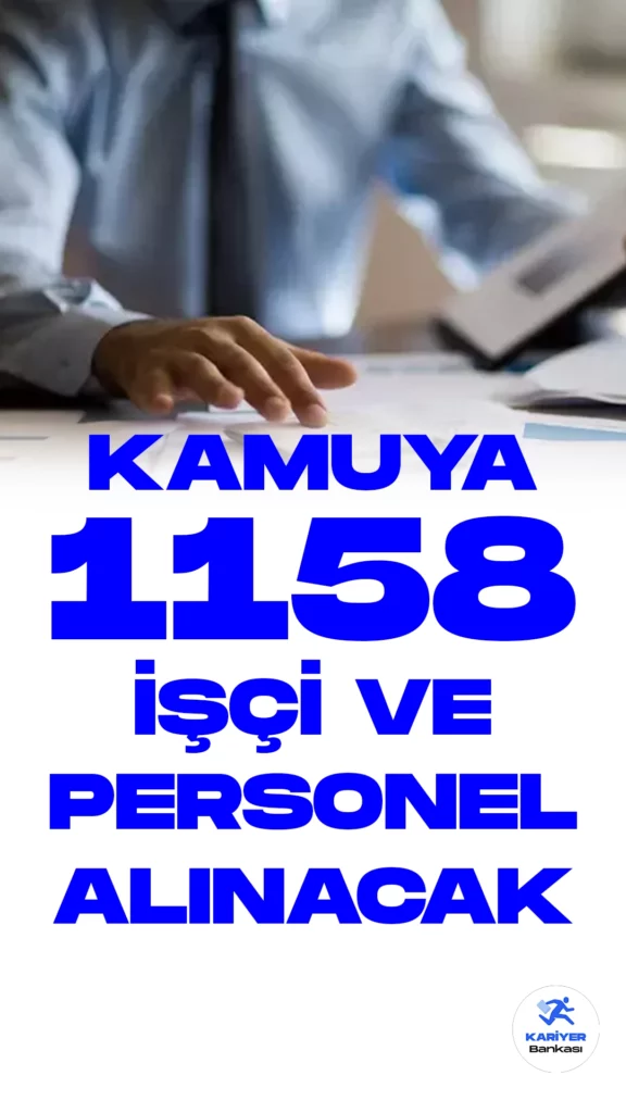 Kamuya 1158 İşçi ve Personel Alımı Yapılacak. Resmi Gazete ve Cumhurbaşkanlığı Strateji ve Bütçe Başkanlığı Kamu ilan sayfasında yayımlanan duyurulara göre, Kamu Kurum ve Kuruluşlarına birçok farklı ünvanda olmak üzere işçi ve sözleşmeli personel alımları yapılacak.Başvuru yapacak adayların genel ve özel şartları sağlaması gerekmektedir.