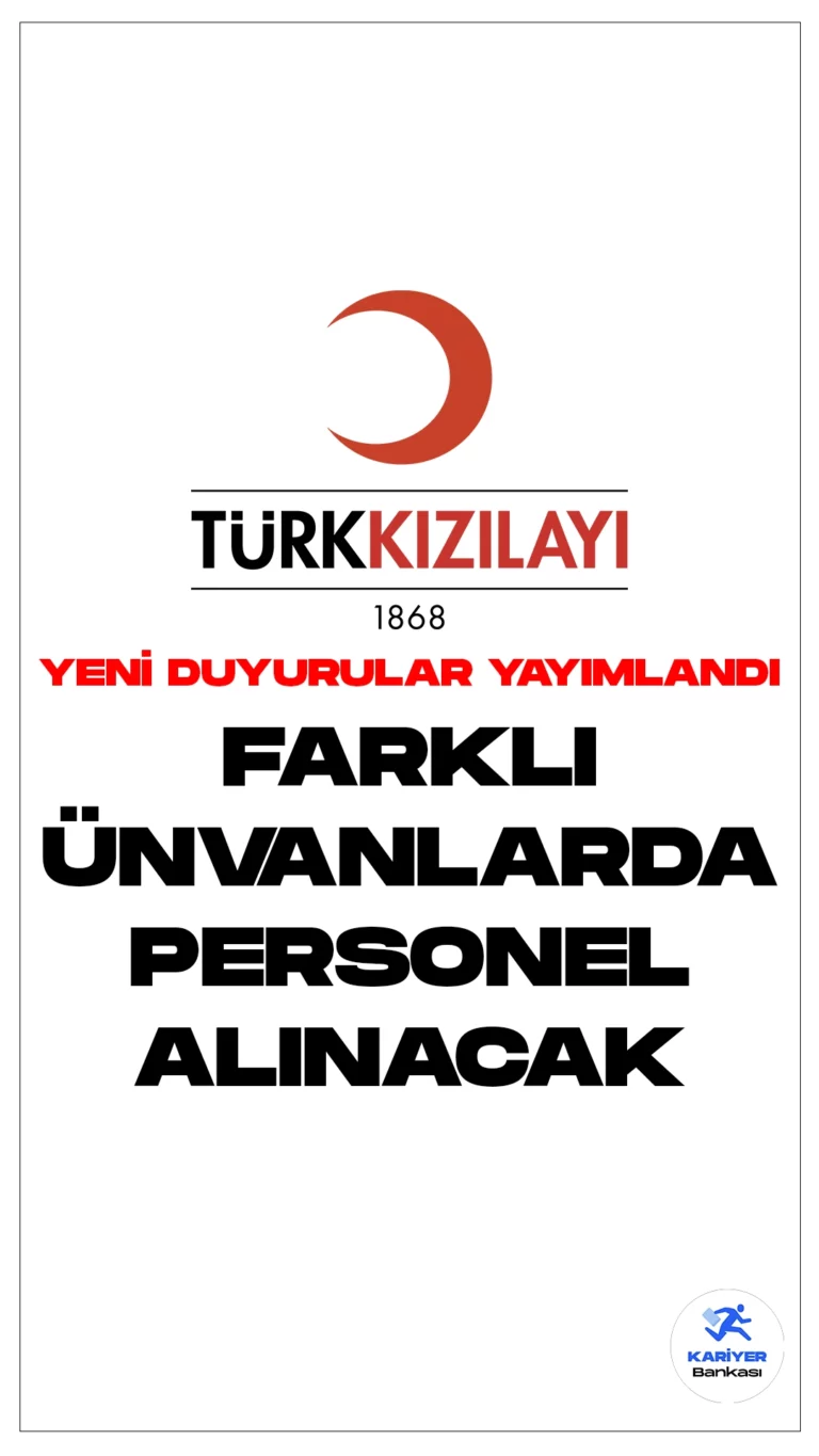 Kızılay Personel Alımı Yapacak! Yeni Duyurular Yayımlandı.Kızılay Kariyer sayfası üzerinden yeni personel alımı duyuruları yayımlanmaya devam ediyor. 18 Aralık tarihli yayımlanan duyurulara göre, Kızılay'a doktor, biyomedikal uzmanı ve çağrı merkezi operatörü ünvanlarında personel alımı yapılacak. Yeni alımların yanı sıra, birçok farklı ünvanda personel alımının başvurusu halen devam ediyor. Hangi ünvanlarda, hangi şehirlere personel alınacak? tüm detaylar bu haberimizde.