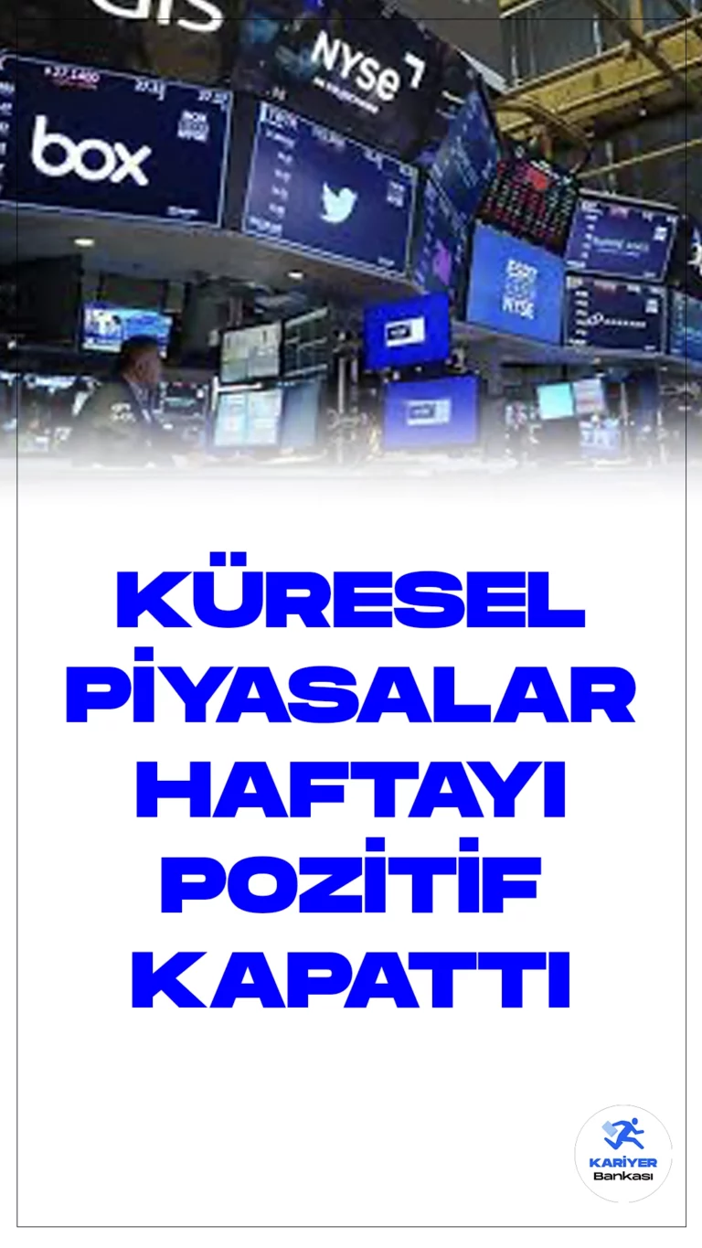 Küresel Piyasalar Haftayı Pozitif Kapattı.Küresel piyasalar, geçen haftayı pozitif bir şekilde tamamlarken, yeni haftada odak noktası Japonya Merkez Bankası ve Türkiye Cumhuriyet Merkez Bankası'nın faiz kararlarına ve ABD'de açıklanacak büyüme verisine çevrildi.