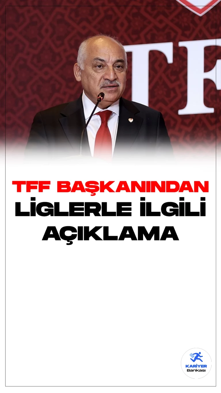 TFF Başkanından Liglerle İlgili Son Dakika Açıklaması Geldi.TFF Başkanı Mehmet Büyükekşi'nin yaptığı son dakika açıklamasında, "Yönetim Kurulumuzla yaptığımız toplantı sonunda tüm liglerdeki maçların süresiz ertelenmesi kararını almıştık.Bugün aldığımız kararla 19 Aralık Salı günü tüm ligler yeniden başlayacaktır." dedi.