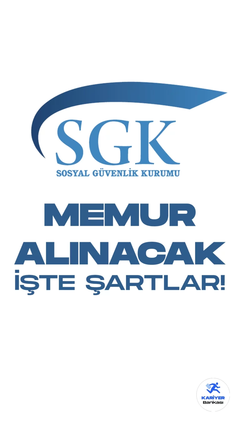 Sosyal Güvenlik Kurumu Başkanlığı memur alımı başvuruları sürüyor. Başvuru şartları ve başvuru sayfasına dair tüm detaylar bu haberimizde yer alıyor.