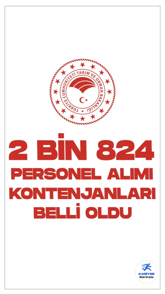 Tarım ve Orman Bakanlığı 2 Bin 824 Dolu/Boş Kadro İhdası Yayımlandı.26 Aralık 2023 tarihli Resmi Gazete’de yayımlanan duyuruda, Cumhurbaşkanı Recep Tayyip Erdoğan’ın onayıyla Tarım ve Orman Bakanlığına 2 Bin 824 dolu/boş kadro ihdası gerçekleştirildi. 