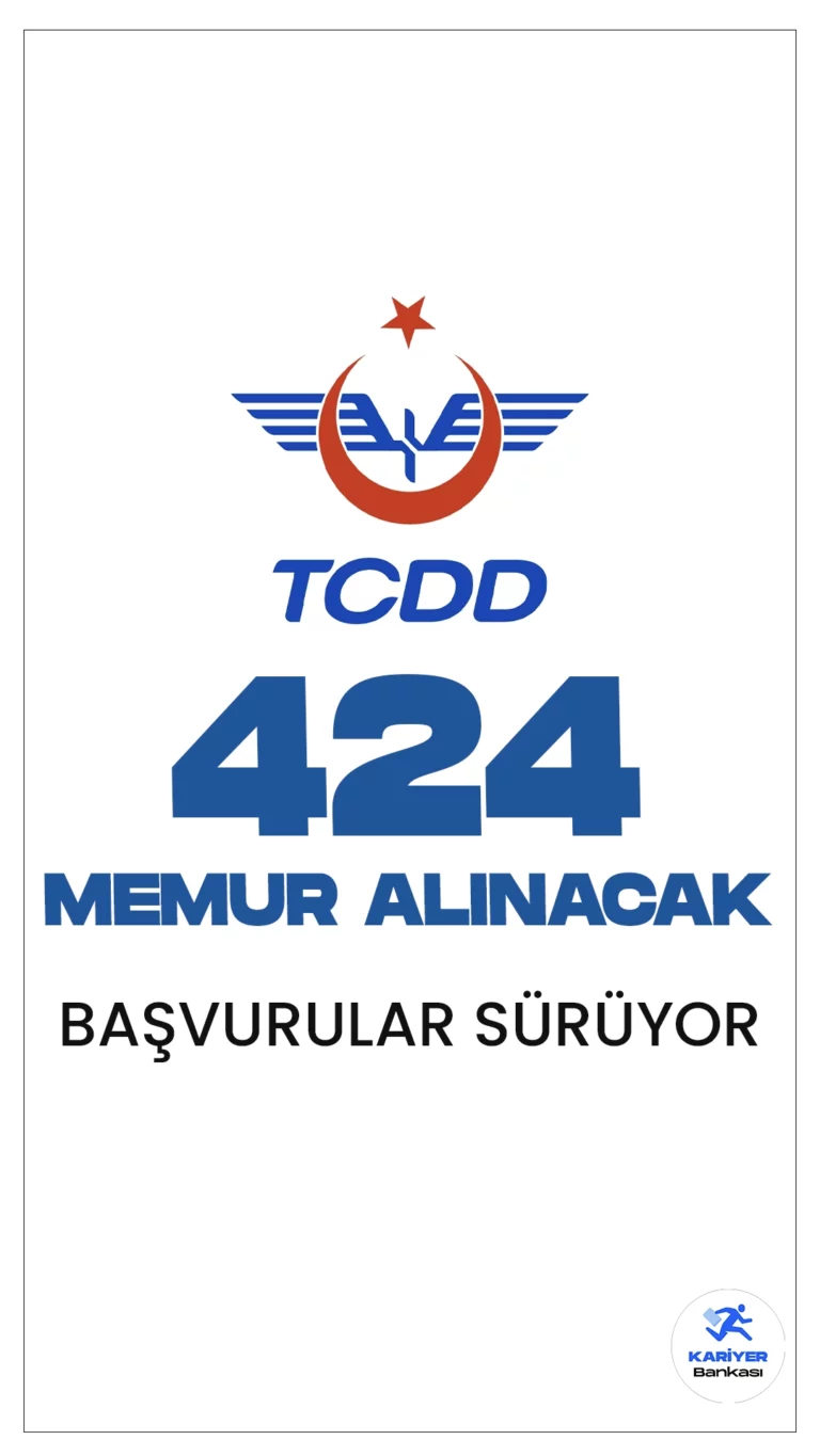 TCDD 424 Memur Alacak! Başvurular Sürüyor. KPSS 2023/2 merkezi atama ile mülakatsız memur alımı yapacak. ÖSYM sayfasından yayımlanan kılavuza göre, TCDD'ye ortaöğretim, ön lisans ve lisans mezunlarından memur alımı yapılacak. KPSS 2023/2 Merkezi atama tercih işlemleri ÖSYM ais.osym.gov.tr  adresi üzerinden gerçekleştiriliyor. Tercihler 27 Aralık 2022 tarihinde sona erecek.