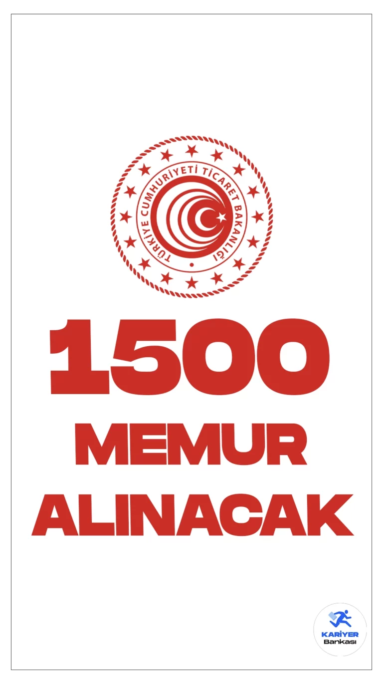 Ticaret Bakanlığı 1500 Memur Alımı Yapacak. KPSS 2023/2 tercih kılavuzunun yayımlanmasıyla, mülakatsız memur alımı tercihleri başladı. ÖSYM sayfasından yayımlanan kılavuza göre, Ticaret Bakanlığına lisans mezunlarından 1500 memur alımı yapılacak. İllere göre kontenjan dağılımı ve nitelik kodlarına dair tüm detaylar aşağıdaki gibidir.