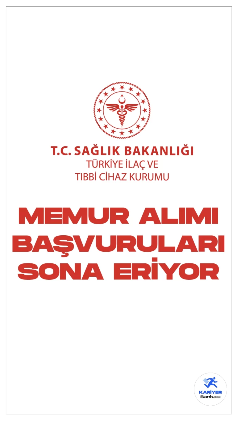 Sağlık Bakanlığı Tıbbi İlaç ve Tıbbi Cihaz Kurumu (TİTCK) memur alımı başvurularında son günlere girildi.Resmi Gazete’de yayımlanan duyuruda, Tıbbi İlaç ve Tıbbi Cihaz Kurumuna sınavla ürün denetmen yardımcısı alımı yapılacağı aktarılırken, başvuruların 11 Aralık’ta sona ereceği kaydedildi.İşte şartlar ve başvuru sayfası...