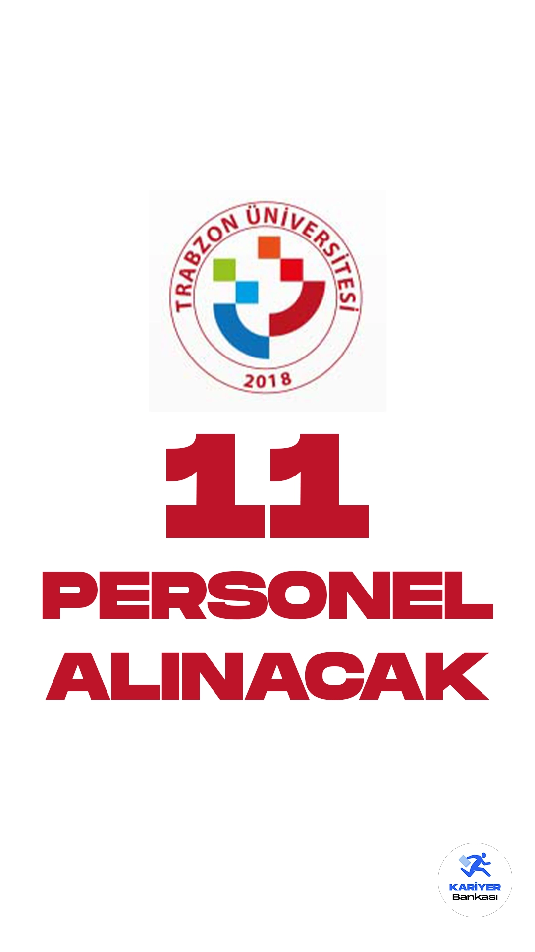 Trabzon Üniversitesi 11 Personel Alımı Yapacak. İlgili alım duyurusunda, Trabzon Üniversitesine büro personeli, destek personeli( temizlik görevlisi) ünvanlarında sözleşmeli personel alımı yapılacağı aktarıldı. Başvurular bugün(5 Aralık) itibarıyla alınacak.