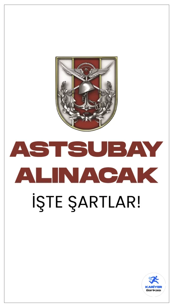 TSK 2023 Yılı Dış Kaynaktan Muvazzaf Astsubay adayı alımı için başvurular devam ediyor. Başvuru şartları, kontenjanlar ve başvuru sayfasına dair tüm detaylar Kariyerbankasi.net'in bu haberinde.