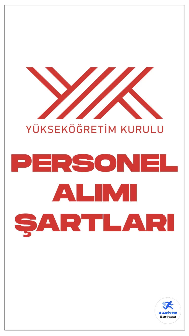 Yükseköğretim Kurulu Başkanlığı (YÖK) personel alımı için başvuru işlemleri sürüyor. Resmi Gazete’de yayımlana duyuruya göre, YÖK’e destek personeli( aşçı, şoför, aşçı yardımcısı, danışma ve diğer hizmetler, temizlik ve diğer hizmetleri, bulaşıkçı), büro personeli, teknisyen ve tekniker ünvanlarında personel alınacak. Başvuru işlemleri 22 Aralık'ta sona erecek.