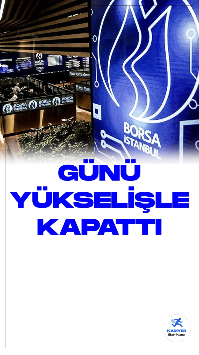Borsa İstanbul'da BIST 100 Endeksi Günü Yükselişle Tamamladı: %1,15 Artış.Borsa İstanbul'da BIST 100 endeksi, günü yüzde 1,15 değer kazanarak 7.986,47 puandan tamamladı. Bu artışla birlikte endeks, önceki kapanışa göre 90,51 puan arttı. Toplam işlem hacmi ise günü 122,7 milyar lira olarak kapattı.