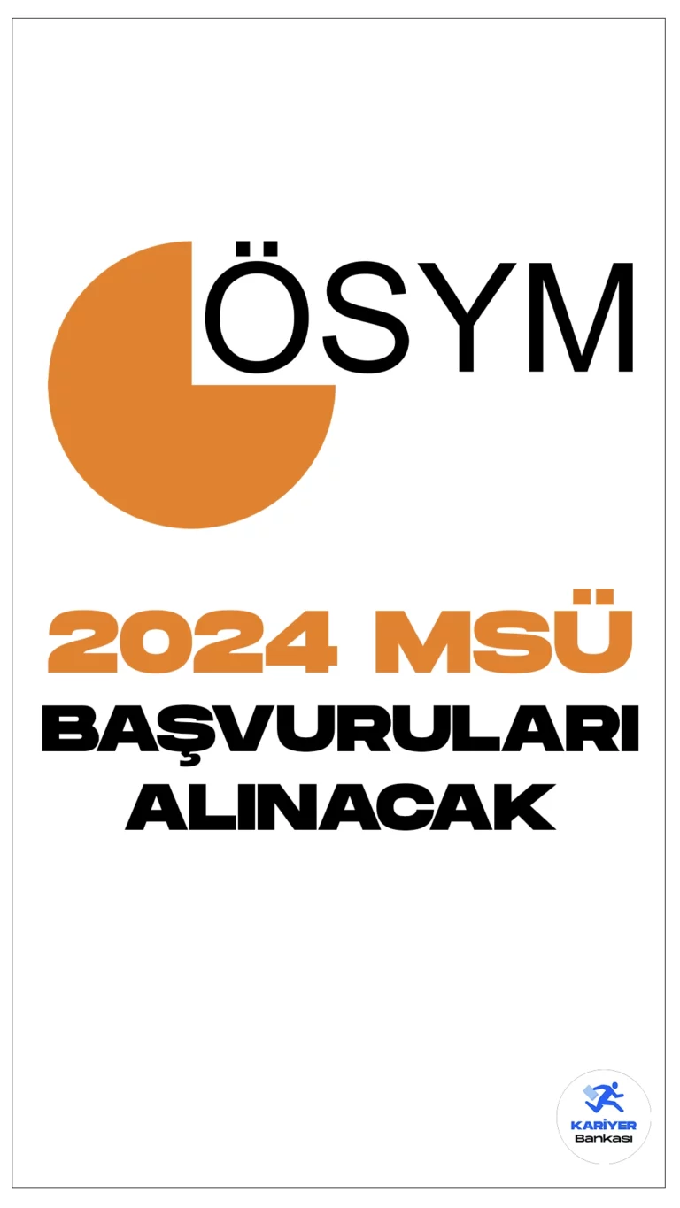 2024 MSÜ Başvuruları Alınacak. ÖSYM sayfası üzerinden, 2024 Millî Savunma Üniversitesi Askerî Öğrenci Aday Belirleme Sınavı için başvuruların alınacağı aktarıldı. Başvurular 30 Ocak 2024 tarihinde sona erecek. 2024 MSÜ sınavı ise 3 Mart 2024 tarihinde uygulanacak.