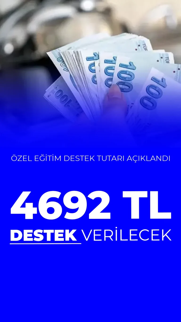2024'te engellilere özel eğitim desteği: Bireysel için aylık 4,692 TL, grup için 1,314 TL olarak açıklandı...