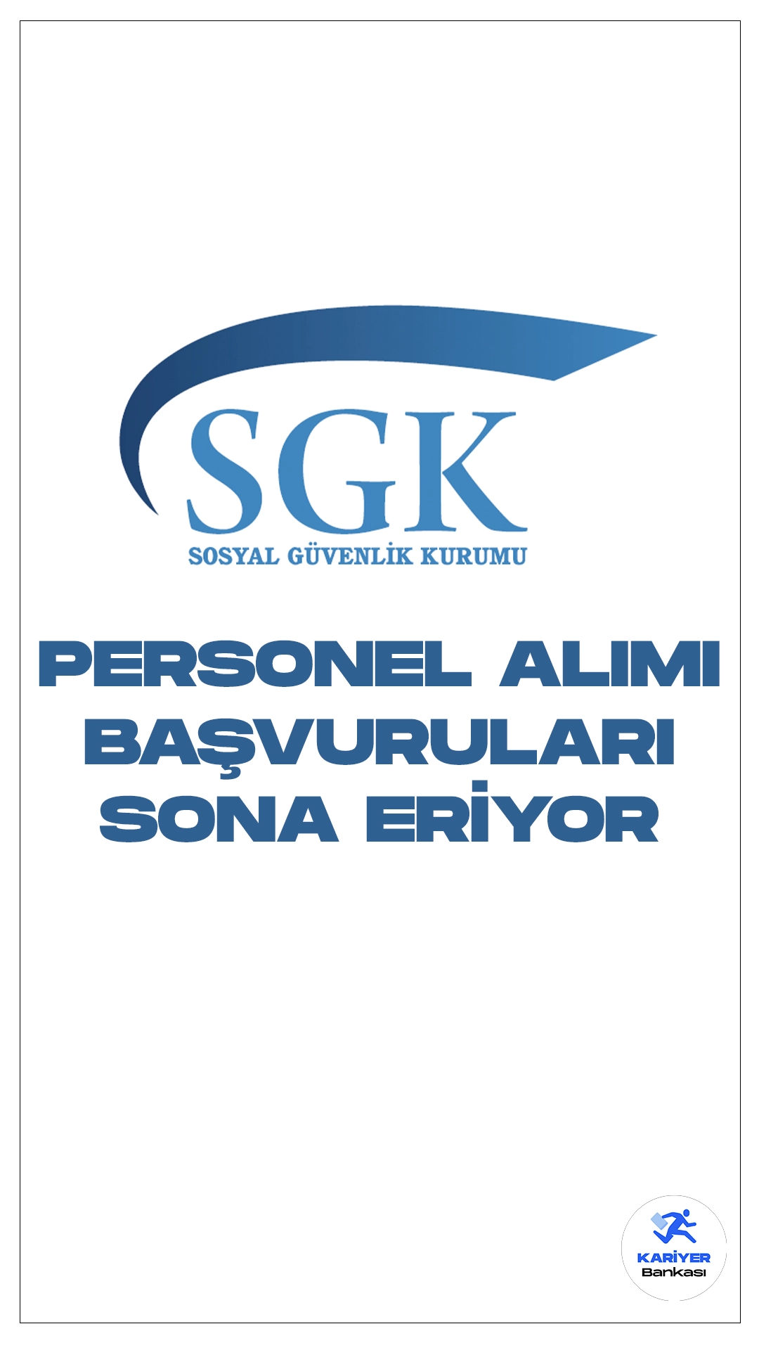 SGK 46 Personel Alımı Başvuruları Sona Eriyor.Cumhurbaşkanlığı SBB'de yayımlanan duyuruya göre, Sosyal Güvenlik Kurumu Başkanlığına (SGK) programcı ve çözümleyici pozisyonlarında  personel alımı yapılacak. Başvurular yarın( 12 Ocak 2024) sona erecek. Başvuru yapacak adayların belirtilen şartları sağlaması gerekmektedir.