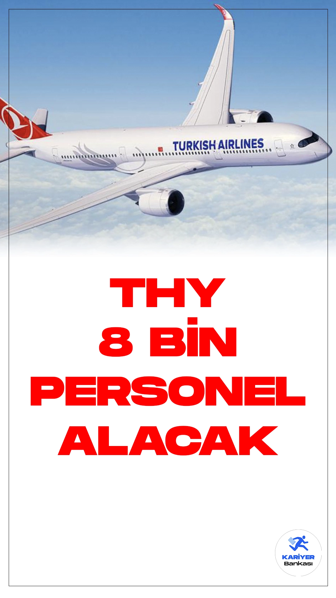 THY 8 Bin Personel Alımı Yapacak.Türk Hava Yolları (THY), 2023 yılında 93,4 milyon yolcu taşıyarak büyük bir başarı elde etmişti. Bu yıl için ise THY Yönetim Kurulu ve İcra Komitesi Başkanı Ahmet Bolat, yolcu ve kargo işlemlerinde yüzde 14 büyümeyi hedeflediklerini açıkladı. Bolat büyüme hedeflerine ulaşmak için yeni personel alımı yapacaklarını ifade etti.
