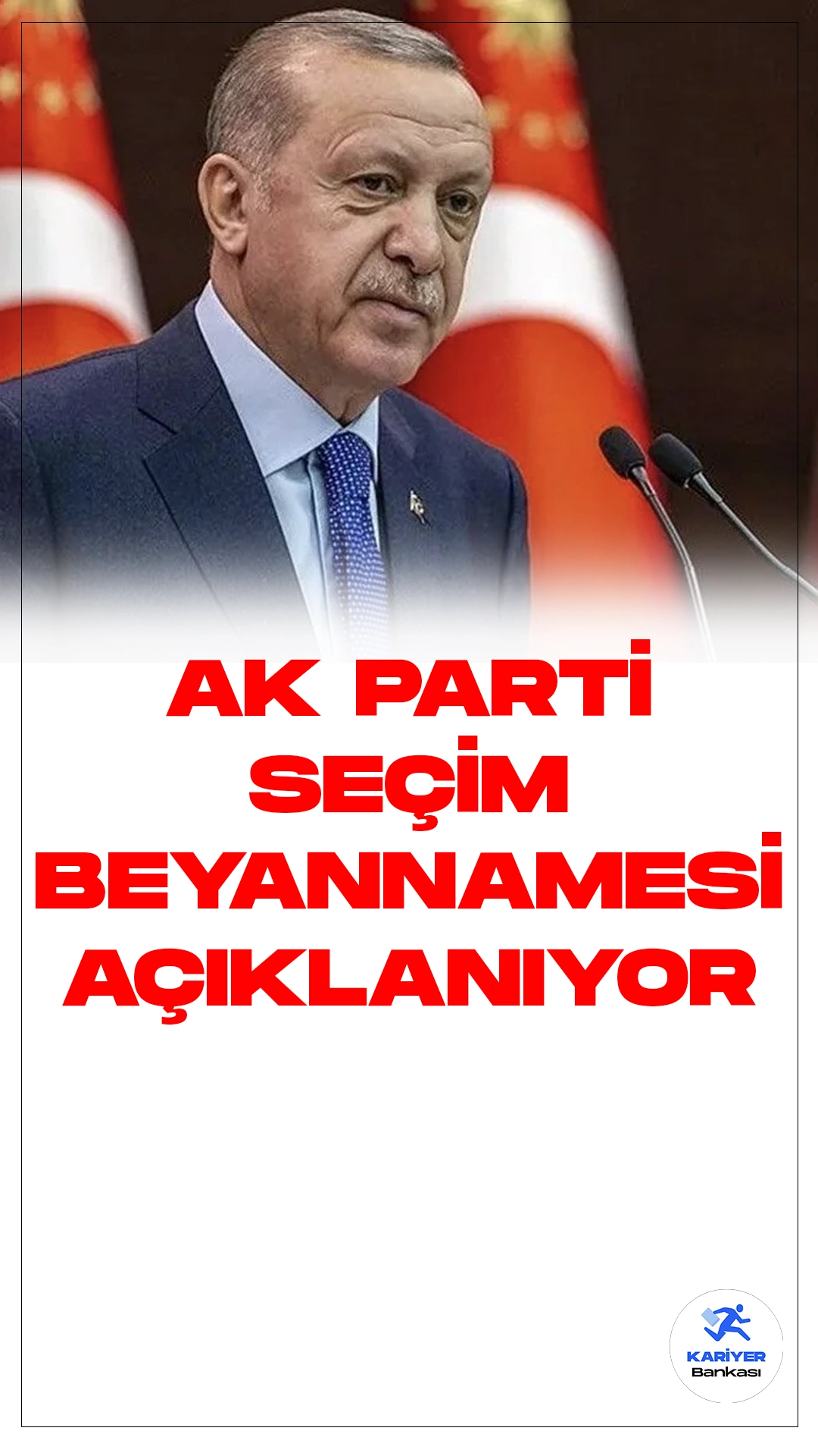 Cumhurbaşkanı Erdoğan Seçim Beyannamesini Açıklıyor.Cumhurbaşkanı Recep Tayyip Erdoğan, AK Parti Kongre Merkezi'nde düzenlenen “Seçim Beyannamesi Tanıtım Toplantısı” öncesinde halka hitap ediyor.