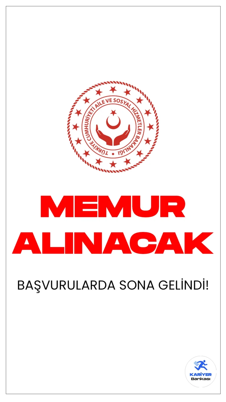 Aile ve Sosyal Hizmetler Bakanlığı (ASHB) 20 Memur Alımı Başvurularında Sona Gelindi.Cumhurbaşkanlığı Strateji ve Bütçe Başkanlığı Kamu İlan sayfasında yayımlanan duyuruda,”Rehberlik ve Teftiş Başkanlığında istihdam edilmek üzere Genel İdare Hizmetleri sınıfından münhal Müfettiş Yardımcılığı kadrolarına Hukuk, Siyasal Bilgiler, İktisat, İşletme, İktisadi ve İdari Bilimler Fakülteleri mezunları (birinci grup) arasından on sekiz (18), Sosyal Hizmet, Rehberlik ve Psikolojik Danışmanlık, Çocuk Gelişimi, Psikoloji, Sosyoloji alanlarında en az dört yıl eğitim veren bölüm mezunları (ikinci grup) arasından iki (2) olmak üzere giriş sınavı ile yirmi (20) Aile ve Sosyal Hizmetler Müfettiş Yardımcısı alınacaktır.” ifadeleri yer aldı. Başvurular 26 Ocak’ta sona erecek. Başvuru yapacak adayların belirtilen başvuru şartlarını sağlaması gerekmektedir.