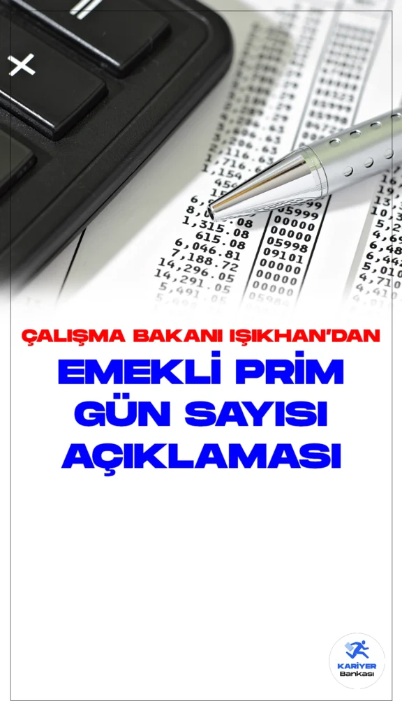 Bağkur Emekliliği için Prim Gün Sayısı 7 Bin 200 Olacak.Çalışma ve Sosyal Güvenlik Bakanı Işıkhan, Cumhurbaşkanlığı Külliyesi'nde gerçekleştirilen Kabine Toplantısı'nın ardından basın mensuplarının sorularını yanıtladı.