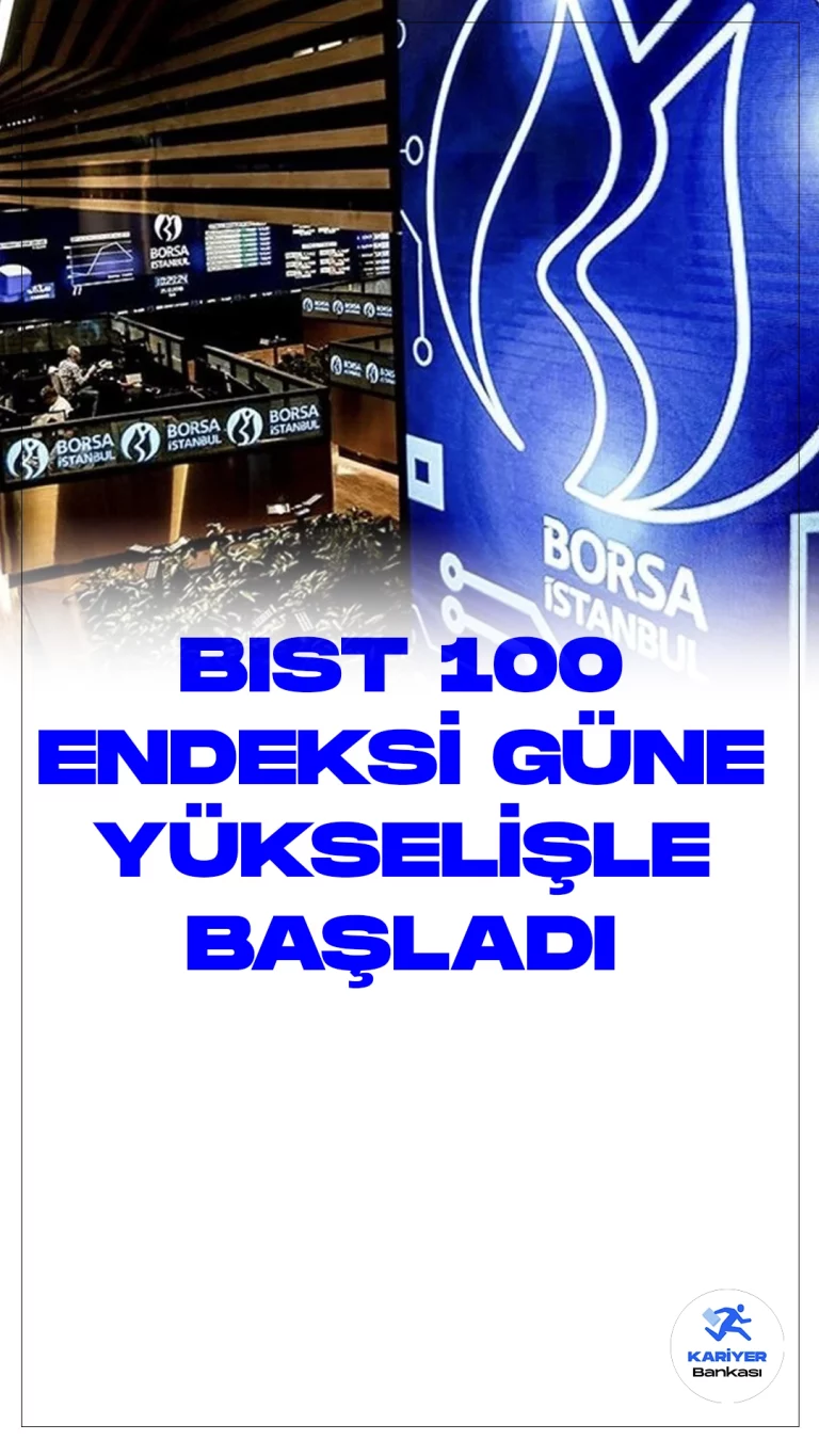 Borsa İstanbul'da BIST 100 Endeksi Güne Yükselişle Başladı.Borsa İstanbul'da güne başlayan BIST 100 endeksi, yüzde 0,29'luk artışla 7.570,05 puanda açıldı. Açılışta endeks, önceki kapanışa göre 22,21 puan ve yüzde 0,29 değer kazanarak 7.570,05 puana yükseldi.