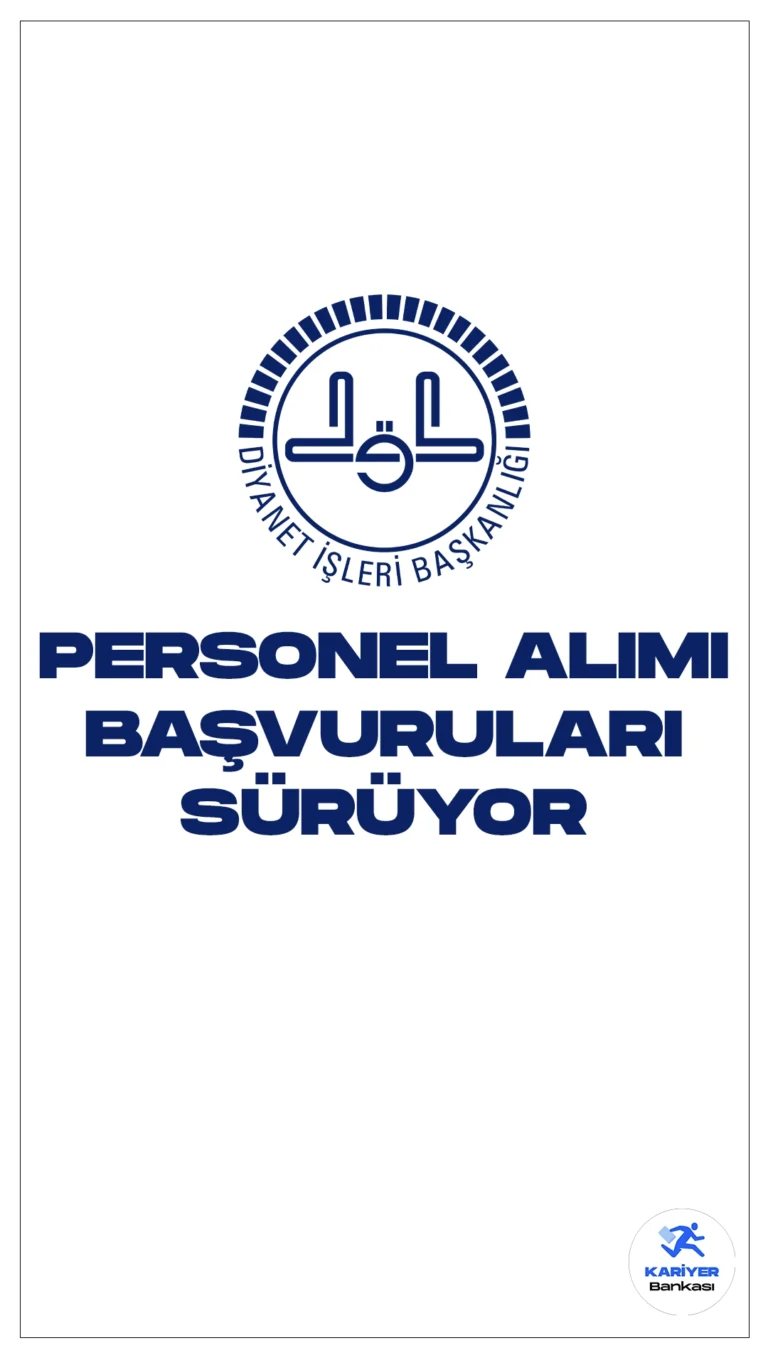 Diyanet İşleri Başkanlığı (DİB) 41 Personel Alımı Başvuruları Sürüyor.Cumhurbaşkanlığı SBB’de yayımalan duyuruda, Diyanet İşleri Başkanlığına destek personeli( temizlik, bahçe bakım elemanı), koruma ve güvenlik görevlisi ünvanlarında olmak üzere sözleşmeli personel alımı yapılacağı aktarıldı. Başvuru işlemleri 26 Ocak 2024 tarihine kadar sürecek.İşte şartlar ve kontenjan dağılımı..