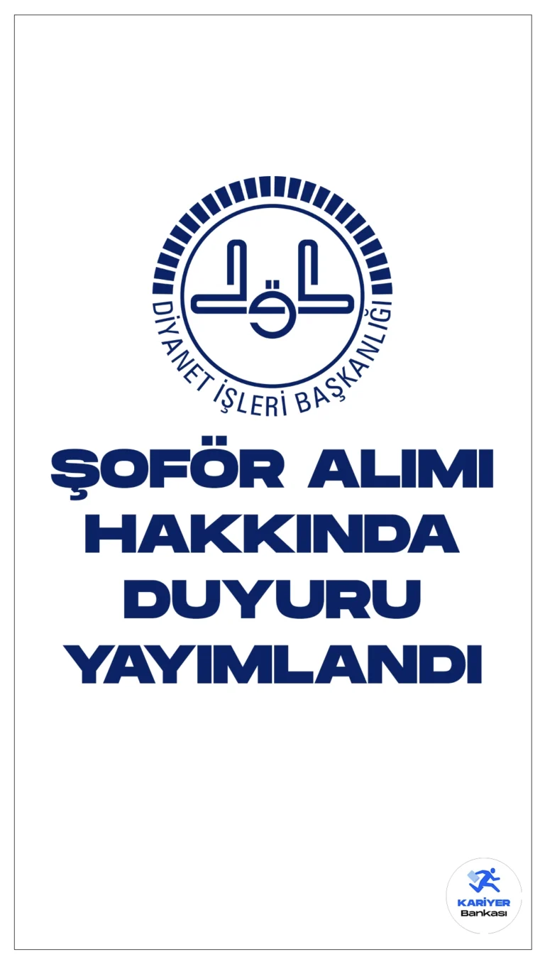 Diyanet 2023 Yılı Şoför Alım Sınavı Sonuç Duyurusu Yayımlandı.Diyanet İşleri Başkanlığı sayfasından yayımlana son dakika duyurusunda, 2023 yılı şoför alımı kapsamında, sınava giren adayların sonuçlarının açıklandığı aktarıldı. Adayların sonuçlarını, dibbys.diyanet.gov.tr adresi üzerinden sorgulayabilecekleri kaydedildi.