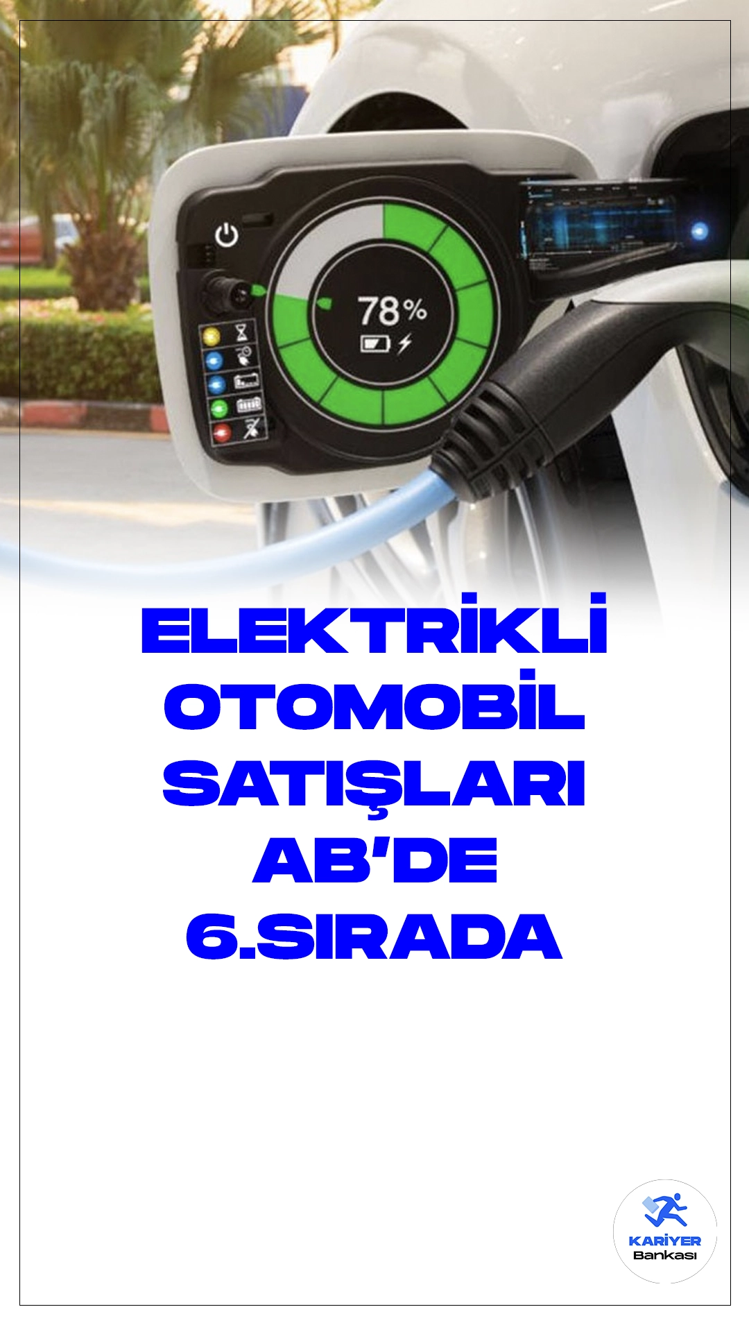 Türkiye Elektrikli Otomobil Satışlarında Avrupa'da 6.Sırada Yer Alıyor.Türkiye, 2023 yılında gerçekleştirdiği 65,562 tam elektrikli otomobil satışıyla birçok Avrupa Birliği (AB) ülkesini geride bırakarak dikkat çekti.