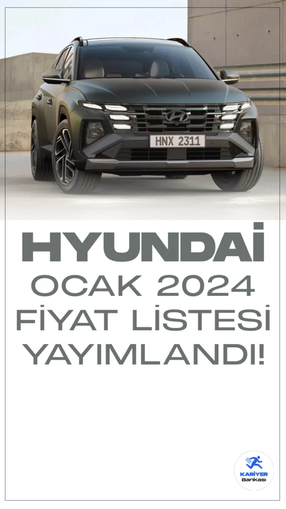 Hyundai Ocak 2024 Fiyat Listesi Yayımlandı!Hyundai, geniş ürün yelpazesiyle otomobil tutkunlarını cezbetmeye devam ediyor. İşte markanın çeşitli modelleriyle ve fiyatlarıyla ilgili güncel bilgiler: