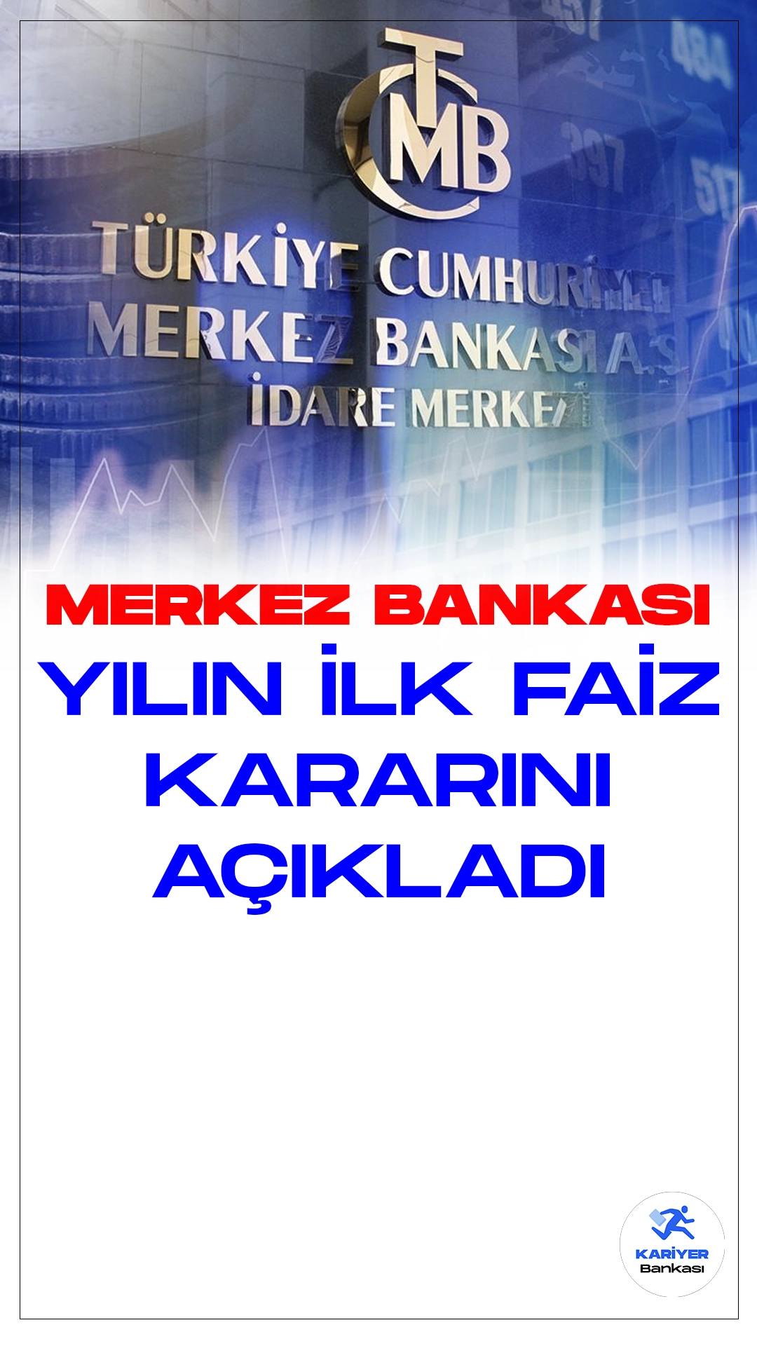 Merkez Bankası Yılın İlk Faiz Kararını Açıkladı.Türkiye Cumhuriyet Merkez Bankası (TCMB) Para Politikası Kurulu, son toplantısında politika faizi olan bir hafta vadeli repo ihale faiz oranını belirgin bir şekilde artırarak, %45 seviyesine yükseltti. Bu karar, ekonomik gelişmeleri etkileme potansiyeline sahip önemli bir adım olarak nitelendiriliyor.