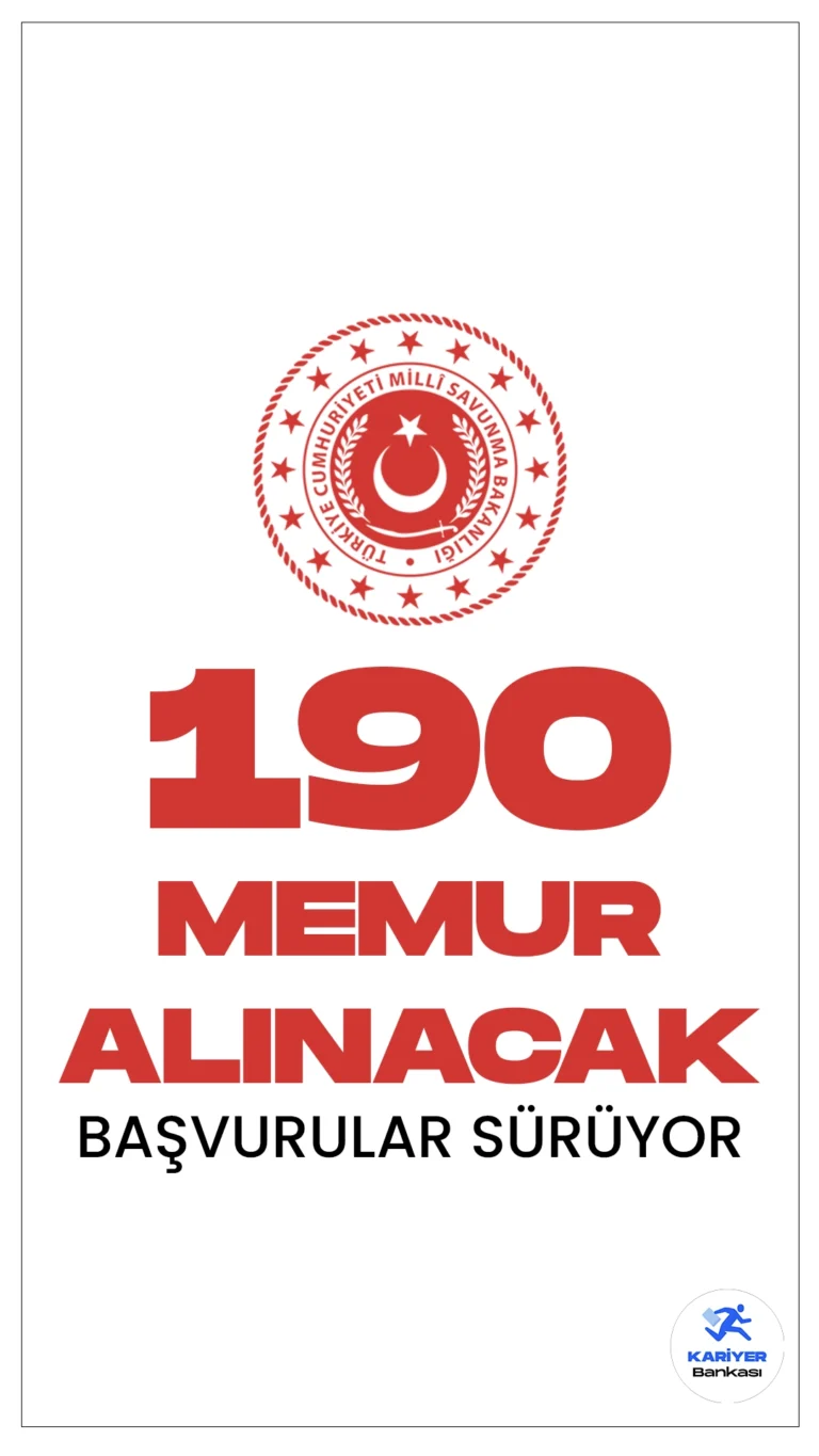 Milli Savunma Bakanlığı (MSB) memur alımı başvuruları devam ediyor. Milli Savunma Bakanlığı Personel Temin sayfasından yayımlanan duyuruda, Millî Savunma Bakanlığı, Genelkurmay Başkanlığı, Kuvvet Komutanlıkları ve Millî Savunma Üniversitesinde istihdam edilmek üzere; memur, aşçı, bahçıvan, hizmetli, çocuk gelişimcisi, garson, hemşire, istatistikçi, kaloriferci, mal sorumlusu, memur, mühendis(bilgisayar, inşaat, çevre, makine), memur, mimar, mütercim, şoför, tekniker(bilgisayar, bilgisayar programlama, harita kadastro, elektrik-elektronik, matbaa, sıhhi tesisat, acil tıp, elektrik, kaporta), uzman, diyetisyen, aşçı, fırıncı, V.H.K.İ. maaş mutemeti olmak üzere memur alımı yapılacağı aktarıldı. Başvuruları 31 Ocak 2024 tarihine kadar sürecek. Başvuru yapacak adayların genel şartların yanı sıra, özel şartları da dikkatle incelemesi gerekmektedir.