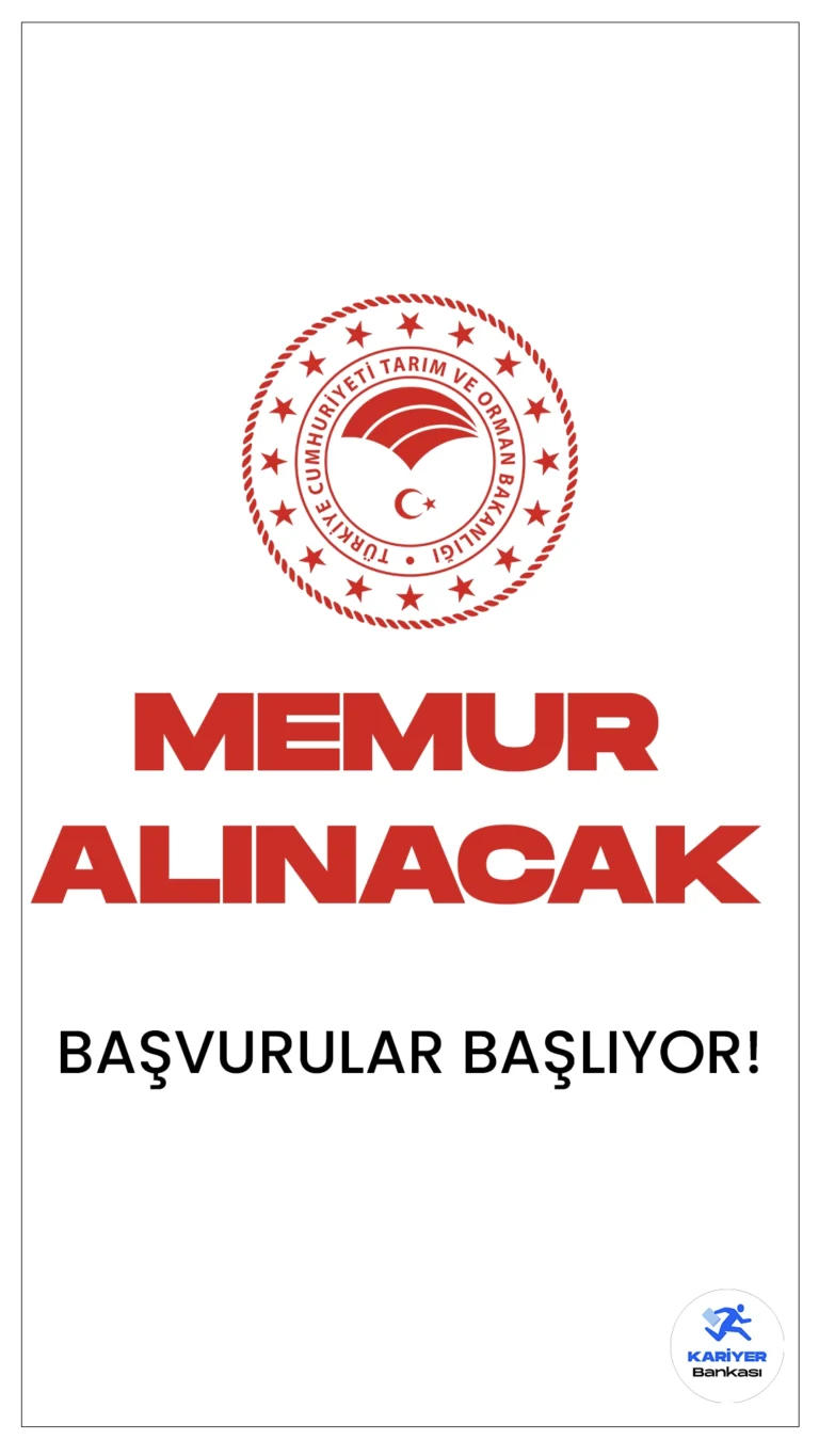 Tarım ve Orman Bakanlığı 158 Memur Alımı Başvuruları Başlıyor.Cumhurbaşkanlığı Strateji ve Bütçe Başkanlığı Kamu İlan sayfasında yayımlanan duyuruda, Tarım ve Orman Bakanlığına sınavla uzman yardımcısı alımı yapılacağı aktarılırken, başvuruların 8 Ocak'ta başlayacağı kaydedildi. Başvuru yapacak adayların genel ve özel şartları sağlaması gerektiği belirtildi.