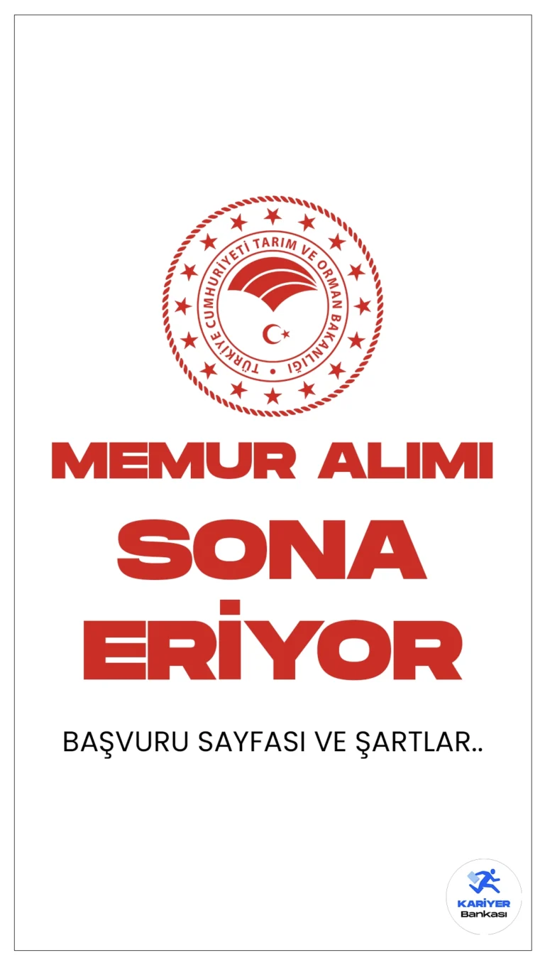 Tarım ve Orman Bakanlığı 158 Memur Alımı Başvurularında Sona Eriyor.İlgili alım duyurusuna göre, Tarım ve Orman Bakanlığına sınavla memur alımı yapılacak.Başvuru işlemleri yarın (29 Ocak) sona erecek.Başvuru yapacak adayların belirtilen genel ve özel şartları dikkatle incelemesi gerekmektedir.