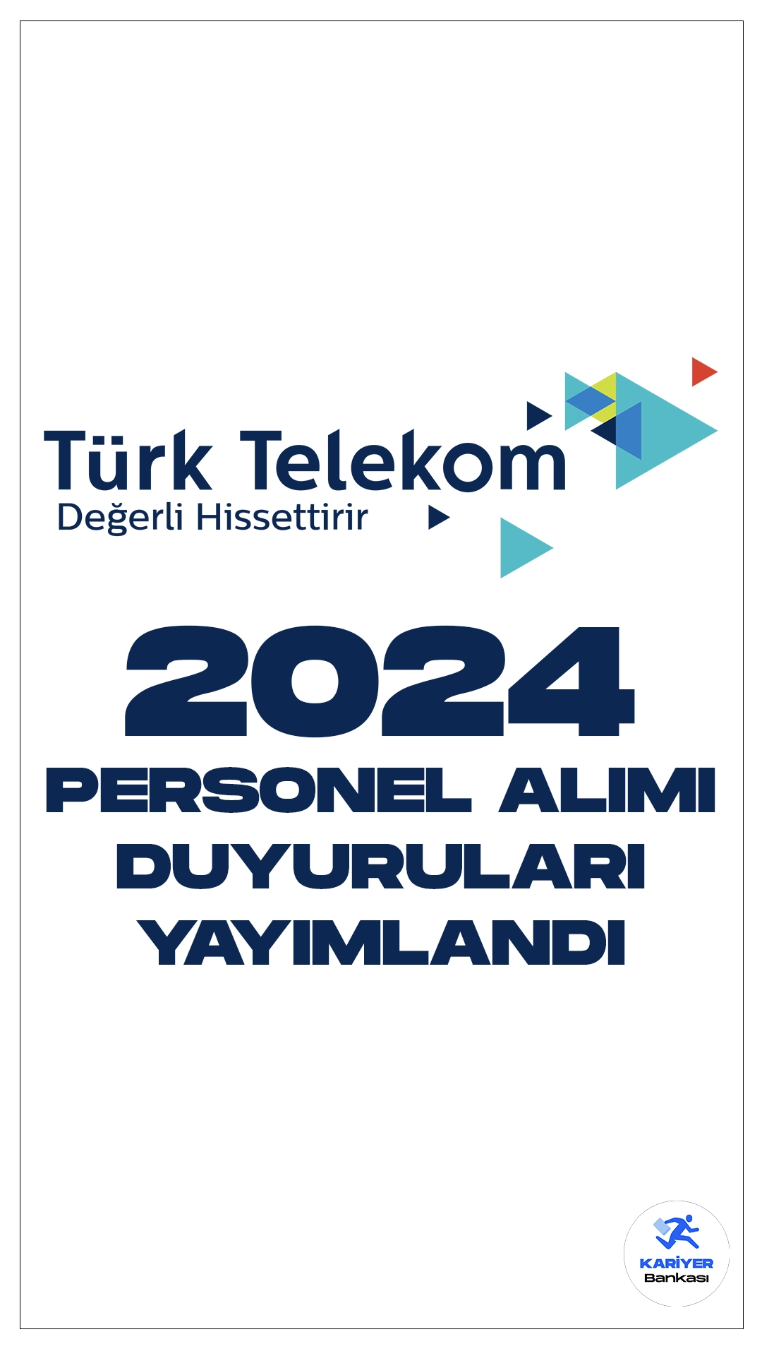 Türk Telekom 2024 Yılı Personel Alımı Duyuruları Yayımlandı. Türk Telekom Kariyer sayfasından yayımlanan duyurulara göre, Türk Telekoma veri muhafızı, veri mimarı, satış kontrol uzmanı ünvanlarında olmak üzere personel alımları yapılacak.Başvuru yapacak adayların şartları dikkatle incelemesi gerekmektedir.