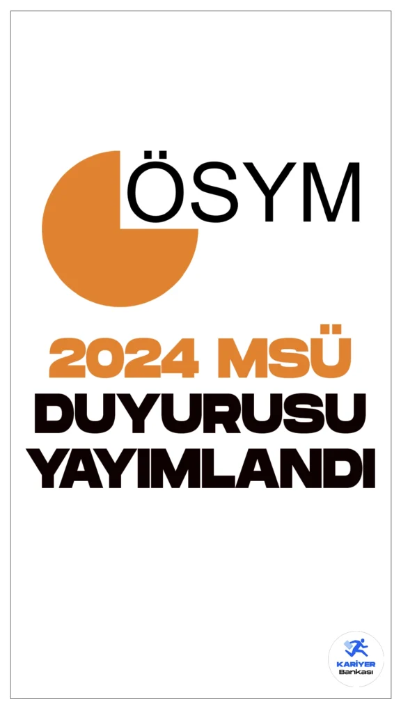 2024 MSÜ Sınava Giriş Belgeleri Erişime Açıldı. ÖSYM sayfasından yayımlanan son dakika duyurusunda, 3 Mart 2024 tarihinde uygulanacak olan 2024 Millî Savunma Üniversitesi Askerî Öğrenci Aday Belirleme Sınavı’na (2024-MSÜ) başvuran adayların, sınava girecekleri bina/salonlara atanma işlemleri tamamlandığı aktarıldı.