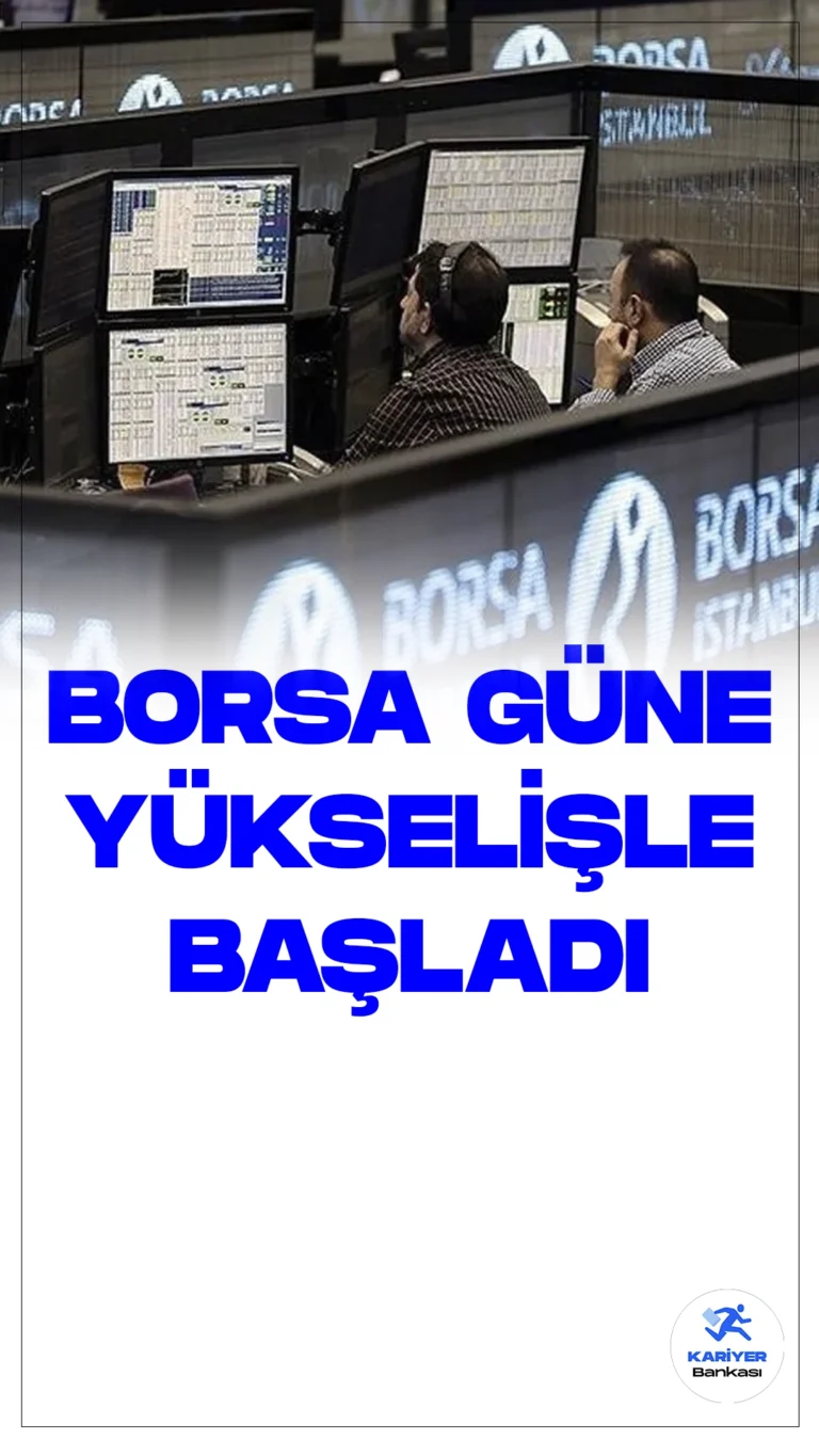 Borsa İstanbul Güne Yükselişle Başladı.Sabah saatlerinde Borsa İstanbul, BIST 100 endeksi ile yüzde 0,42 oranında bir yükselişle 9.100,27 puandan başladı. Güne başlarken endeks, önceki kapanışın üzerine 37,91 puan ekleyerek değer kazandı.
