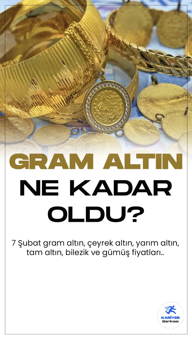 Gram Altın Tarihi Rekor Kırdı!7 Şubat Altın ve Gümüş Fiyatları…Gram altın tarihinin en yüksek seviyesine ulaştı. Serbest piyasalarda gram altın 2.008,10 TL’den işlem görürken çeyrek altın 3.381,95 TL’den alıcı buluyor.Yarım altın 6.763,90 TL, tam altın ise 13.486,42 TL’den satılıyor.