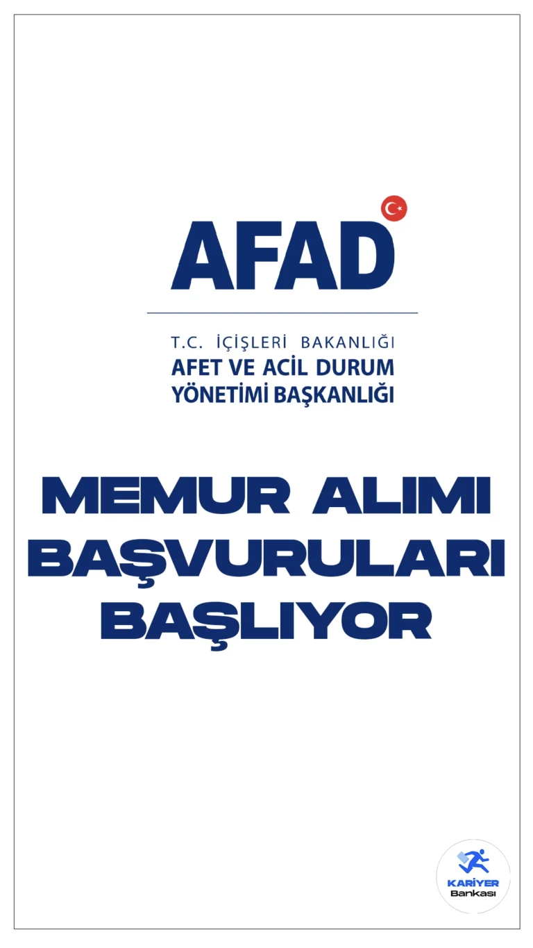 AFAD 23 Memur Alımı Başvuruları Başlıyor. İçişleri Bakanlığı Afet ve Acil Durum Yönetimi Başkanlığı, 15  Afet ve Acil Durum Yönetimi Uzman Yardımcısı, 8 Afet ve Acil Durum Yönetimi Denetçi yardımcısı olmak üzere memur alımı yapacak. Başvuru yapacak adayların genel şartların yanı sıra, özel şartlar da sağlaması gerekmektedir.
