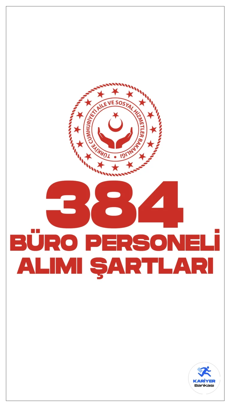 Aile Bakanlığı (ASHB) büro personeli alımı başvuruları sürüyor. Başvuru şartları ve başvuru sayfasına dair detaylar haberimizde.