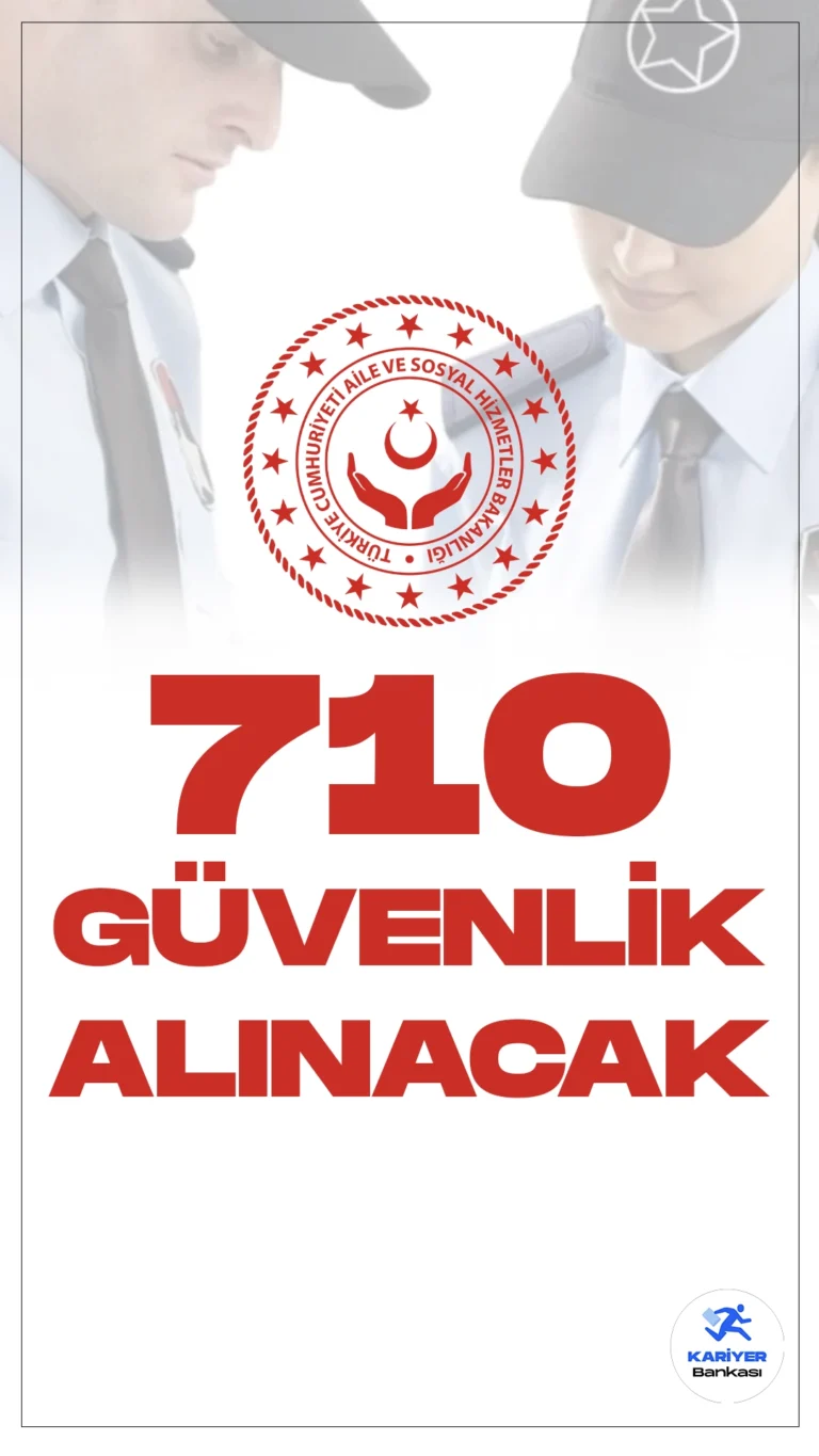 Aile Bakanlığı 710 Güvenlik Görevlisi Alımı Yapacak. Aile ve Sosyal Hizmetler Bakanlığı 8 bin personel alımı kapsamında, kadın-erkek adaylardan olmak üzere ortaöğretim mezunu 710 güvenlik görevlisi alımı yapacak. Başvuru yapacak adayların genel ve özel şartları taşıması gerekmektedir.
