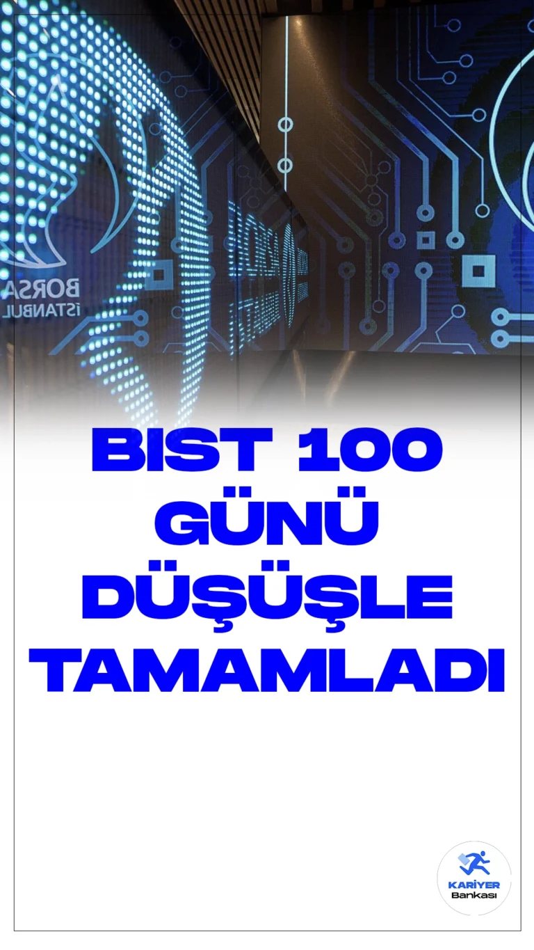 BIST 100 Endeksi Günü Düşüşle Tamamladı.Borsa İstanbul'da BIST 100 endeksi, bugünü değer kaybıyla tamamladı ve yatırımcıları endişelendirdi. Günü yüzde 0,29'luk bir düşüşle noktalayan endeks, 8.843,01 puan seviyesinden kapanış yaptı. Önceki kapanışa göre 26,13 puanlık bir azalış yaşanırken, işlem hacmi ise oldukça yüksek bir seviye olan 133,6 milyar lira olarak gerçekleşti.