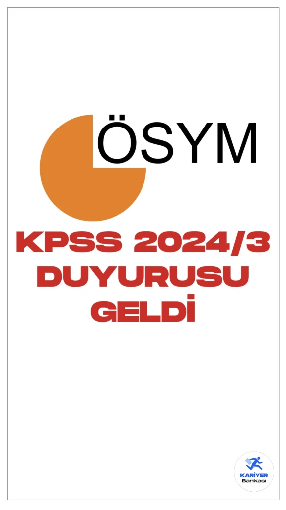 KPSS 2024/3 Tercih Sonuçları Açıklandı. ÖSYM sayfasından yayımlanan son dakika duyurusunda, KPSS 2024/3 Millî Eğitim Bakanlığının Sözleşmeli Personel Pozisyonlarına Yerleştirme Sonuçlarının açıklandığı aktarıldı. Adayların sonuçlarına ÖSYM'nin  https://sonuc.osym.gov.tr adresinden T.C. kimlik numaraları ve aday şifreleriyle erişebilecekleri kaydedildi.