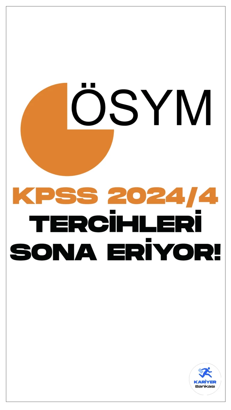 KPSS 2024/4 ile Tarım Bakanlığı Personel Alımı Tercihleri Sona Eriyor.KPSS 2024/4 tercih kılavuzu ile Tarım ve Orman Bakanlığına ortaöğretim, ön lisans ve lisans mezunlarından olmak üzere 5 bin 500 personel alımı yapılacak.