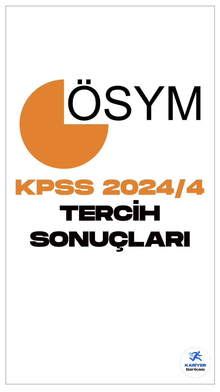 KPSS 2024/4 Tercih Sonuçları Açıklandı.ÖSYM sayfasından yayımlana son dakika duyurusunda, Tarım ve Orman Bakanlığı 5500 personel alımı tercih sonuçlarının açıklandığı aktarıldı.