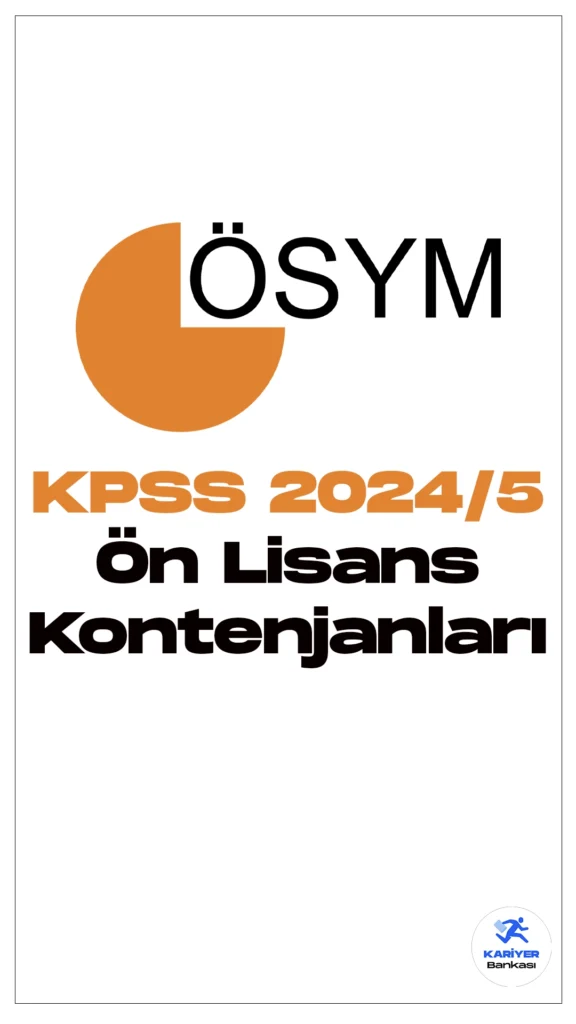 KPSS 2024/5 Ön lisans Kontenjanları Belli Oldu.ÖSYM sayfasından yayımlanan tercih kılavuzu ile Sağlık Bakanlığına ön lisans mezunlarından, KPSS 2024/5 tercihleriyle personel alımı yapılacak. ÖSYM üzerinden başlayan tercihler 28 Şubat 2024 tarihinde sona erecek.