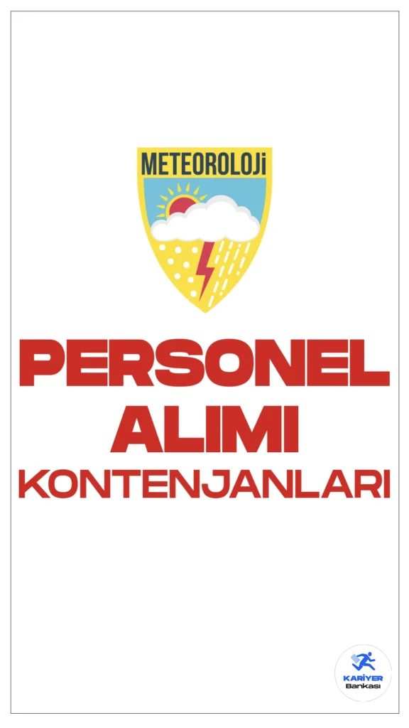 Çevre, Şehircilik ve iklim Değişikliği Bakanlığı Meteoroloji Genel Müdürlüğü (MGM) personel alımı için başvurular devam ediyor. Resmi Gazete’de yayımlanan duyuruya göre, Meteoroloji Genel Müdürlüğü (MGM) 40 sözleşmeli personel alımı yapacak. Başvurular 8 Mart'a kadar sürecek. Başvuru yapacak adayların belirtilen şartları sağlaması gerekmektedir. İşte kontenjanlar ve şartlar...