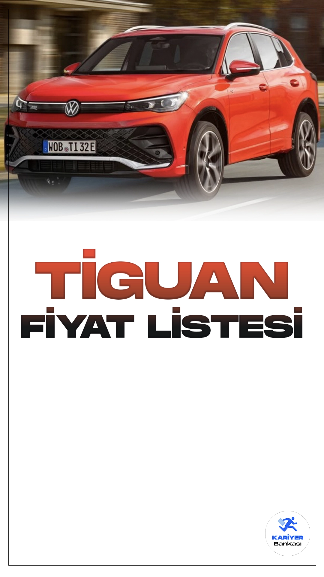 Volkswagen Tiguan Şubat 2024 Fiyat Listesi Yayımlandı.Volkswagen'un kompakt SUV segmentindeki başarılı modeli Tiguan, güncellenen özellikleriyle dikkat çekiyor. Yenilenen tasarımıyla modern ve dinamik bir görünüm sunan Tiguan, teknolojik yenilikleriyle de öne çıkıyor. Yenilenen iç mekânı, geniş ve ferah bir kullanım alanı sunarken, yüksek kaliteli malzemelerle donatılmış ergonomik bir yapıya sahip.
